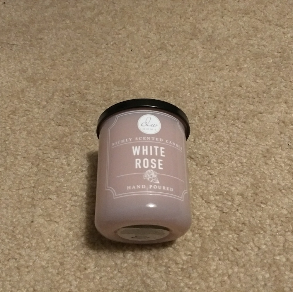 DW Home White Rose Hand Poured Scented Candle